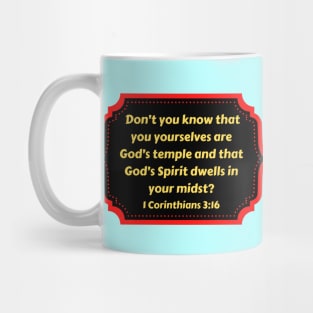 Bible Verse 1 Corinthians 3:16 Mug